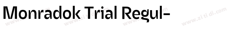 Monradok Trial Regul字体转换